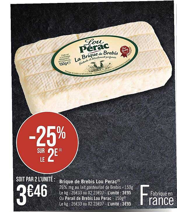 brique de brebis lou pérac