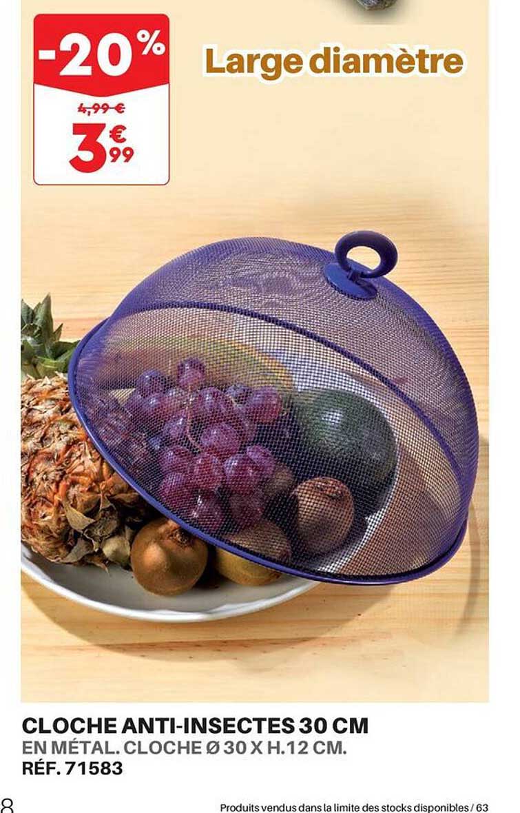 cloche anti-insectes 30 cm