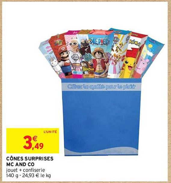 cônes surprises mc and co