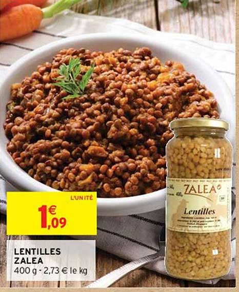 lentilles zalea