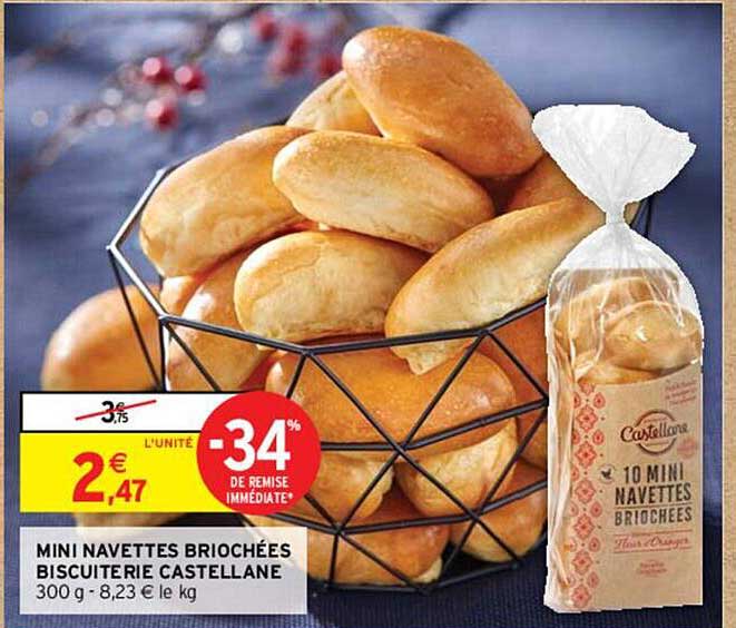 mini navettes briochées biscuiterie castellane