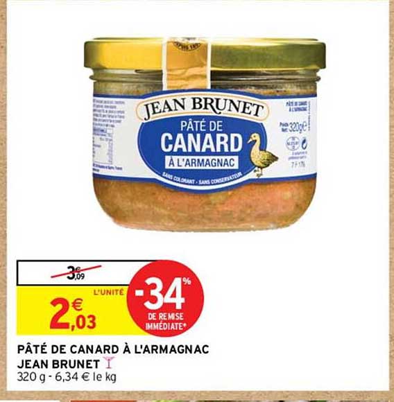 pâté de canard à l'armagnac jean brunet