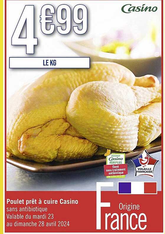Poulet Prêt à Cuire Casino