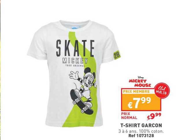 t-shirt garçon mickey mouse