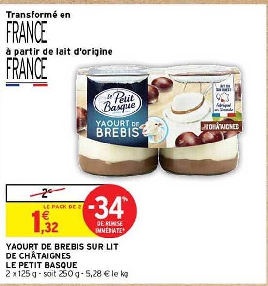 Yaourt De Brebis Sur Lit De Châtaignes Le Petit Basque