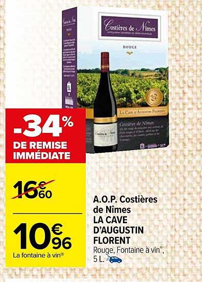 a.o.p. costières de nîmes la cave d'augustin florent