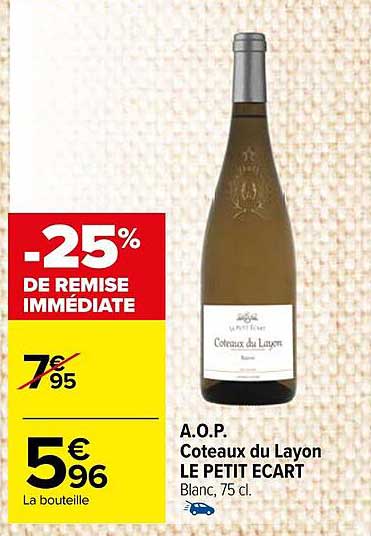 a.o.p. coteaux de layon le petit ecart