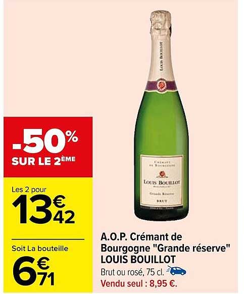 a.o.p. crémant de bourgogne "grande réserve" louis bouillot