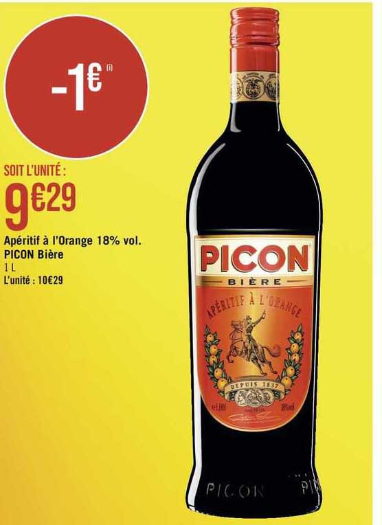 apéritif à l'orange 18% vol. picon bière