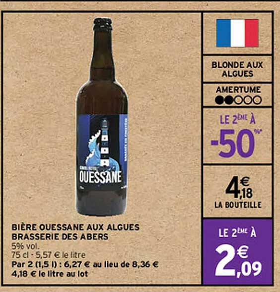 Bière Ouessane Aux Algues Brasserie Des Abers 5% Vol