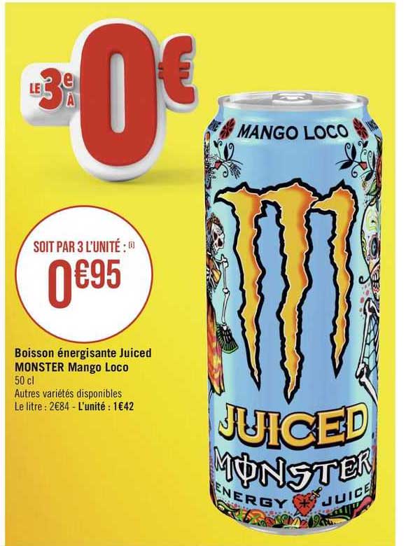 Boisson énergisante Juiced Monster Mango Loco