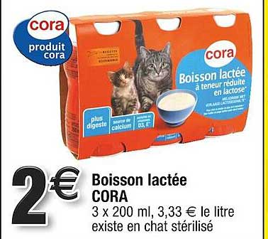 boisson lactée cora