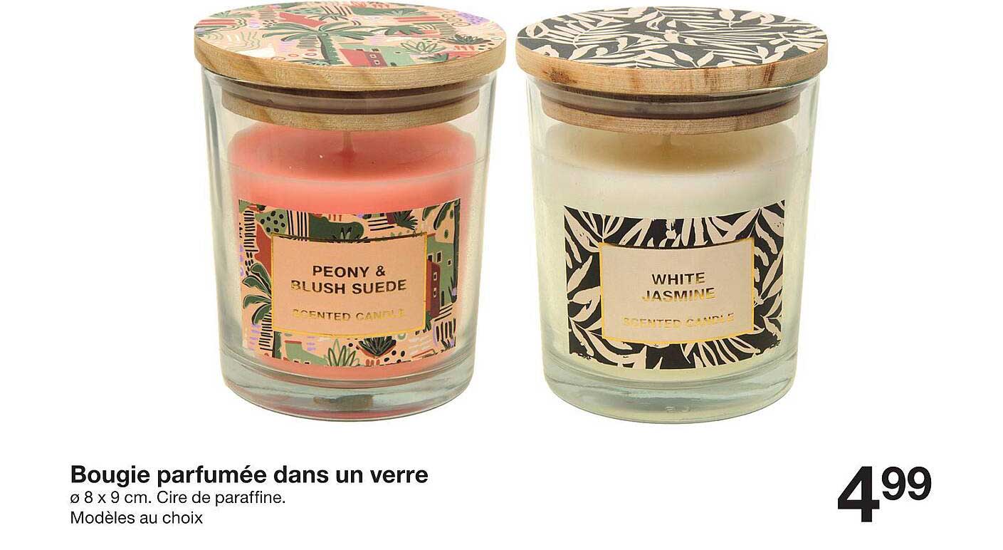 bougie parfumée dans un verre