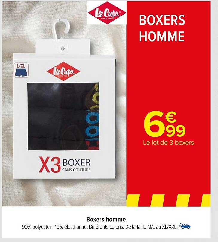 boxers homme lee cooper