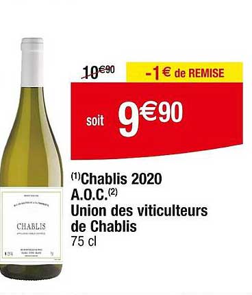 chablis 2020 a.o.c. union des vituculteurs de chablis