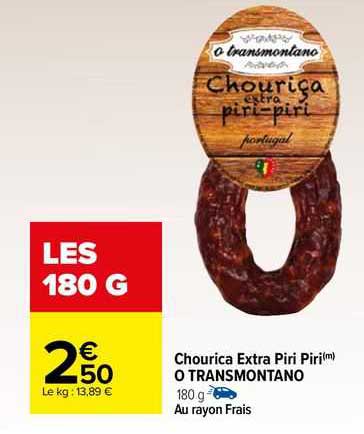 chourica extra piri piri o transmontano