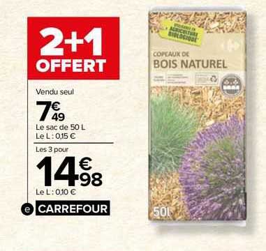 copeaux bois naturels carrefour