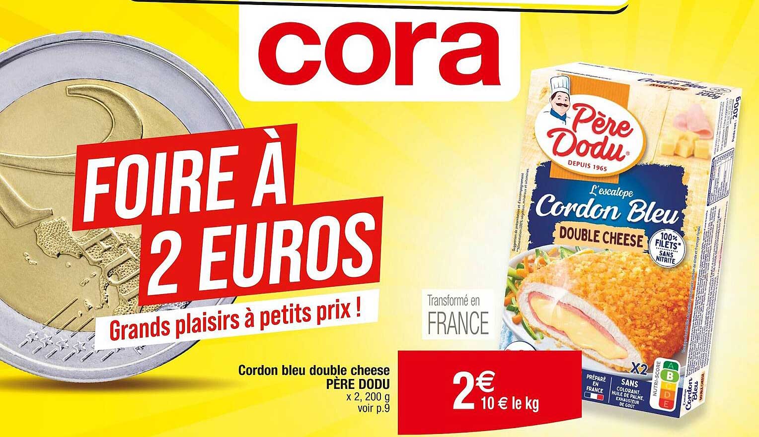 cordon bleu double cheese père dodu