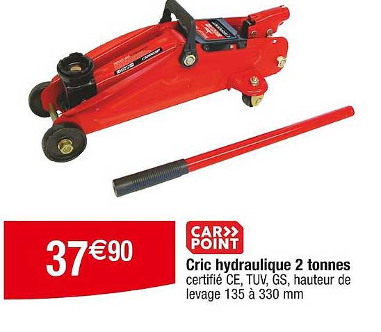 cric hydraulique 2 tonnes car>> point
