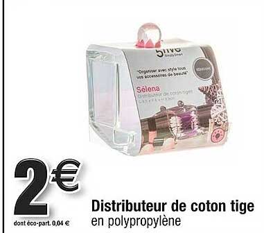 distributeur de coton tige