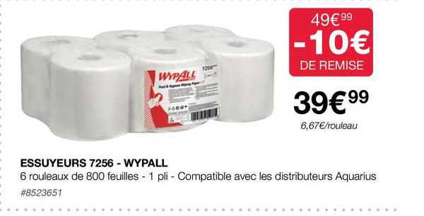essuyeurs 7256 - wypall