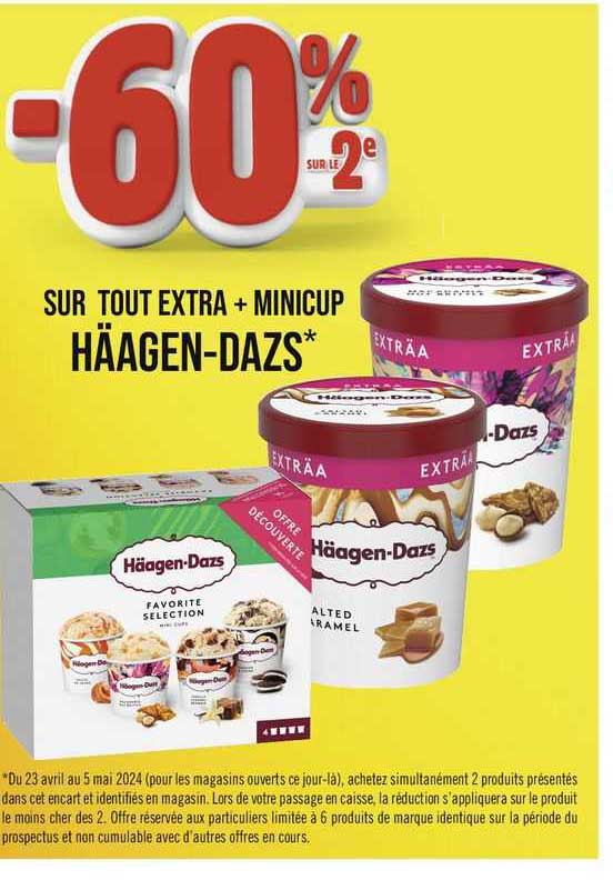 extra + minicup häagen-dazs