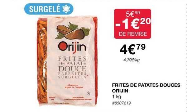 frites de patates douces orijin