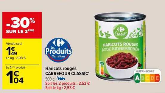 Haricots Rouges Carrefour Classic'