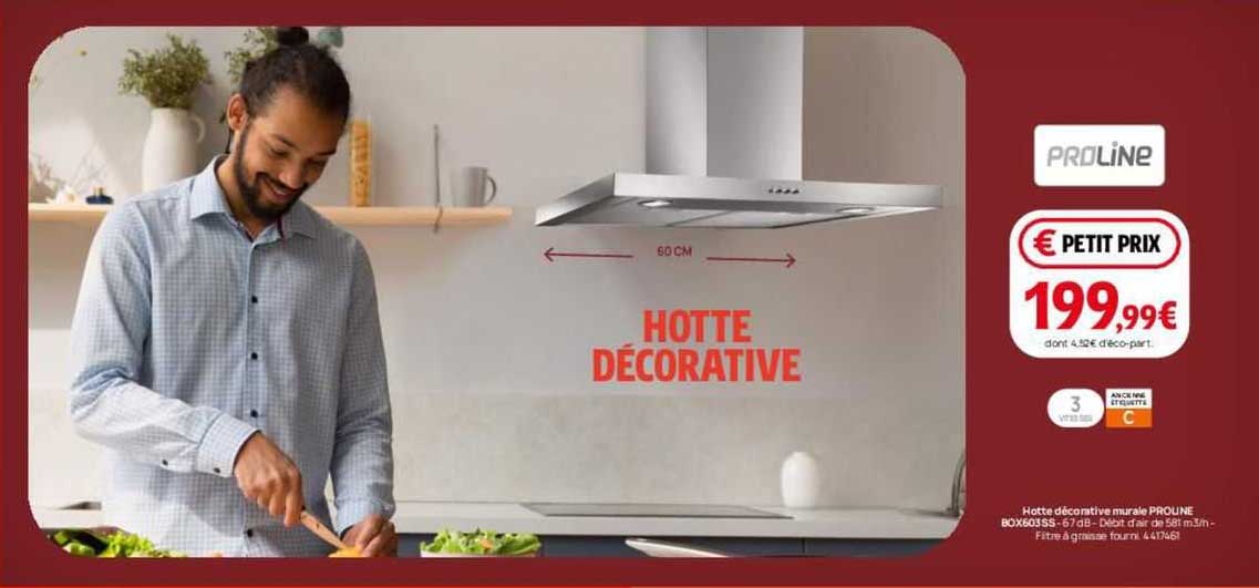 Hotte Décorative Murale Proline