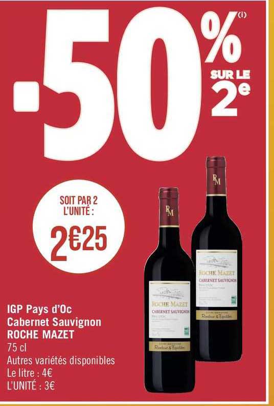 igp pays d'oc cabernet sauvignon roche mazet