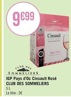 Igp Pays D'oc Cinsault Rosé Club Des Sommeliers
