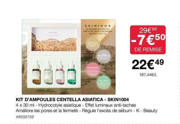 Kit D'ampoules Centella Asiatica - Skin1004