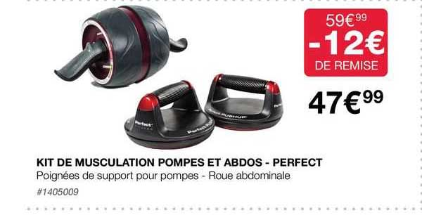kit de musculation pompes et abdos - perfect