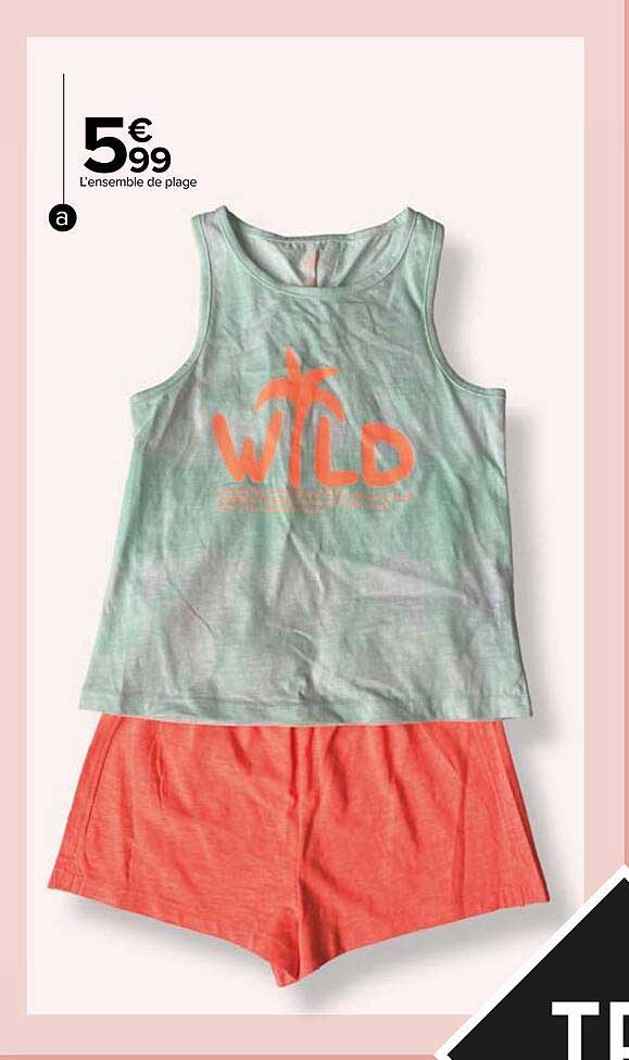 l'ensemble de plage tex