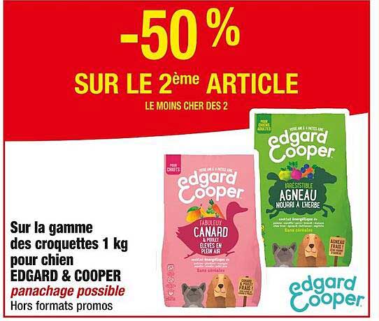 la gamme des croquettes 1 kg pour chien edgard & cooper