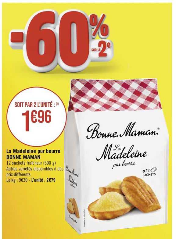 la madeleine pur beurre bonne maman