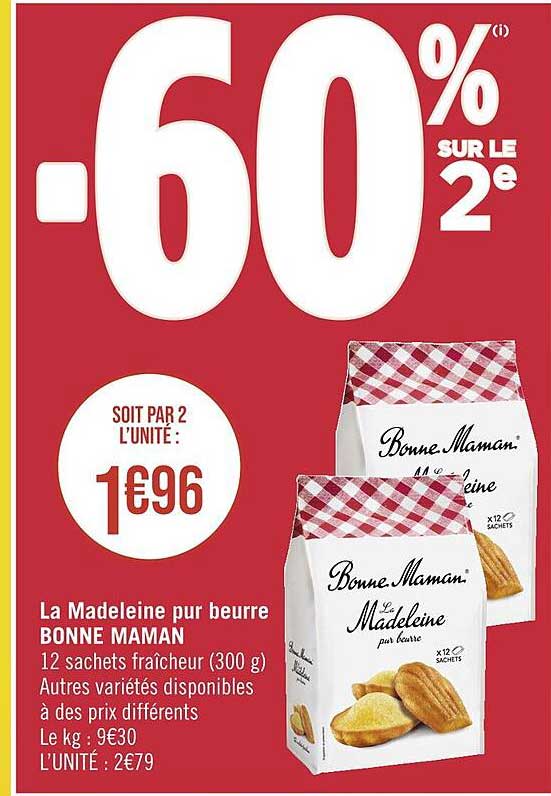 la madeleine pur beurre bonne maman