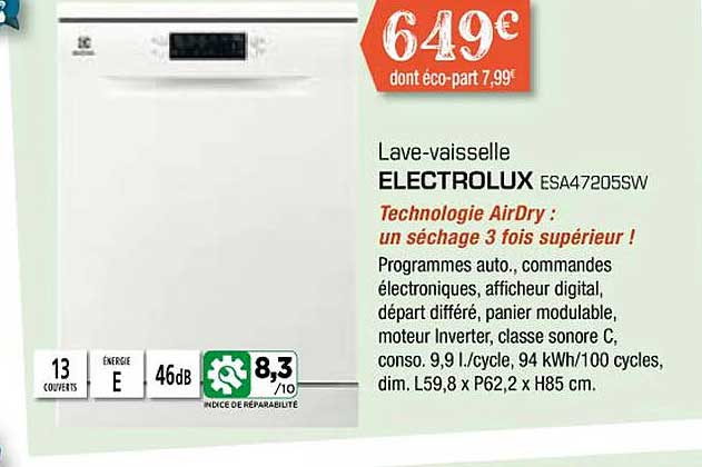 lave-vaisselle electrolux