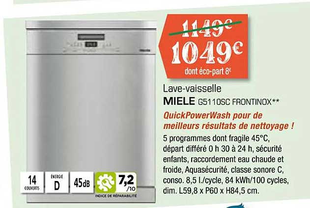 lave-vaisselle miele