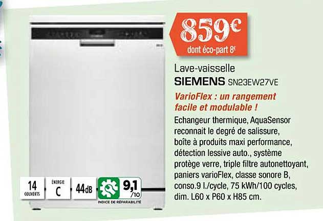 lave-vaisselle siemens