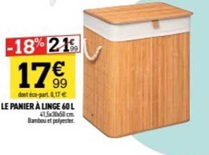 Le Panier à Linge 60 L