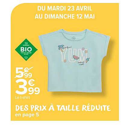 le t-shirt tex bio