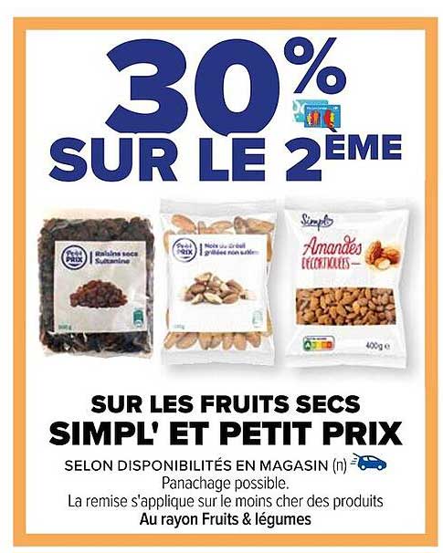 les fruits secs simpl' et petit prix