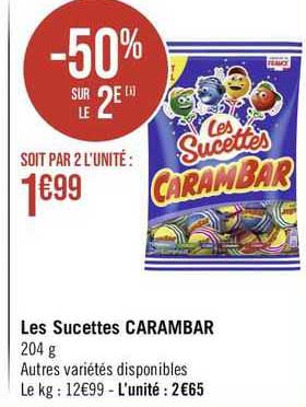 Les Sucettes Carambar