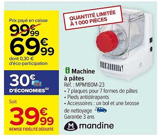 Machine à Pâtes Mandine