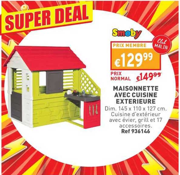 Maisonnette Avec Cuisine Extérieure Smoby