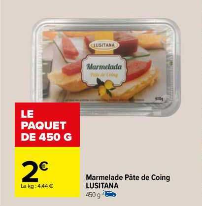 marmelade pâte de coing lusitana