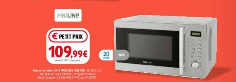 micro-ondes + grill proline