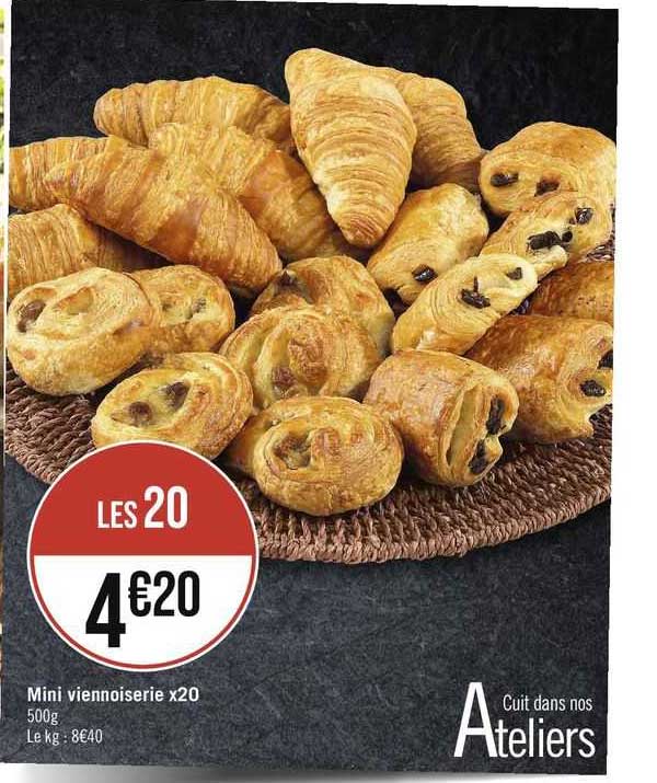 mini viennoiserie x20