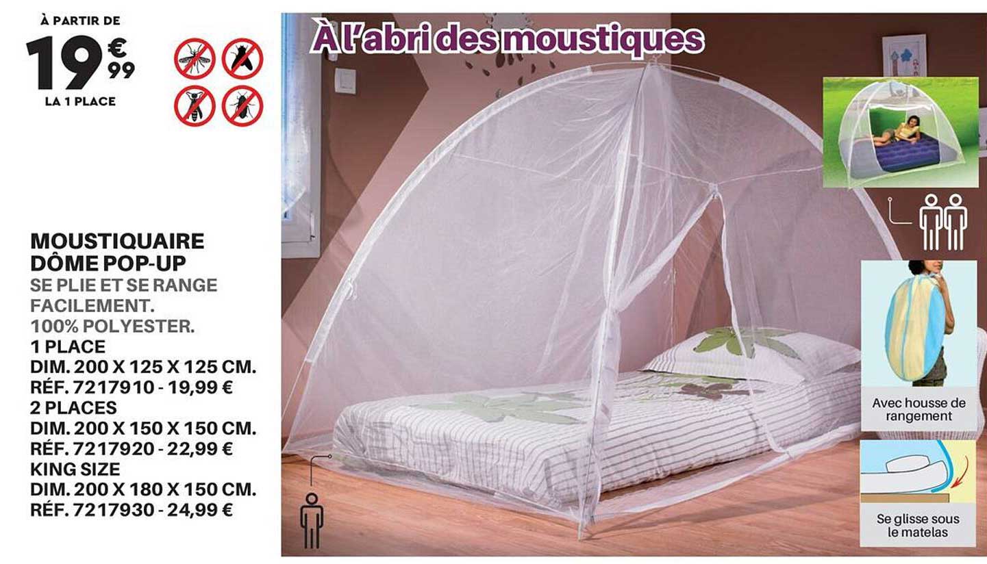 moustiquaire dôme pop-up